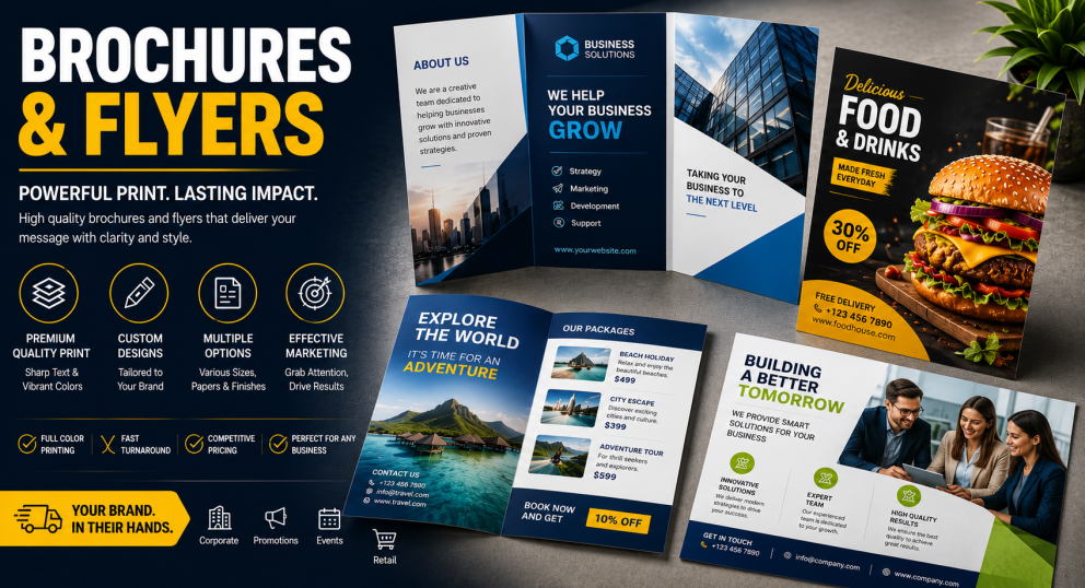 Brochures and flyers