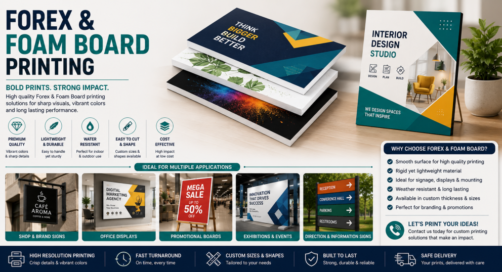 Forex and Foam Board printing