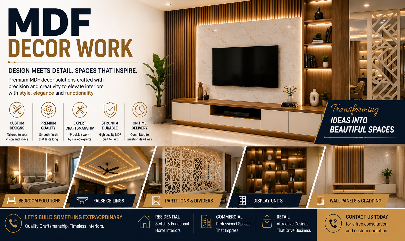 MDF Decor Work
